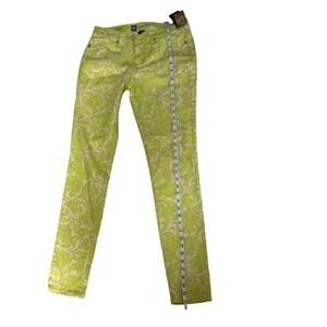 Mossimo Women's  Skinny  Jeans Yellow Print  Fit 4 Sz 6